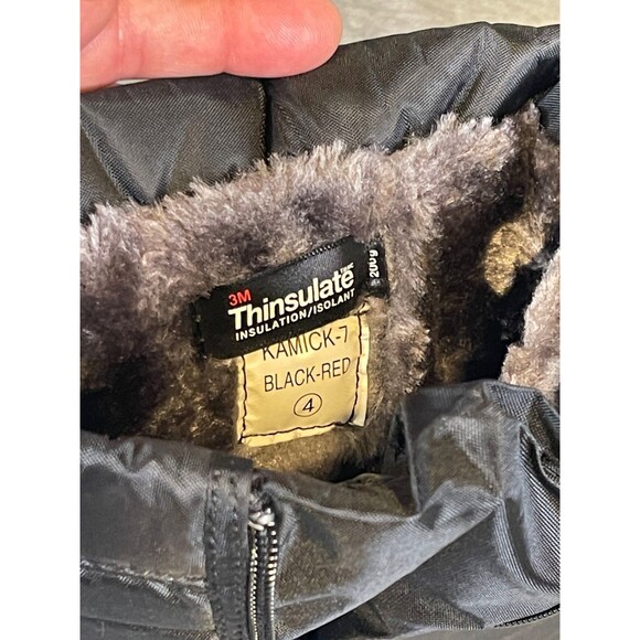 Dream Pairs Kid's Waterproof Winter Snow Boots With Spider Web Graphic Size 4 - Picture 5 of 9